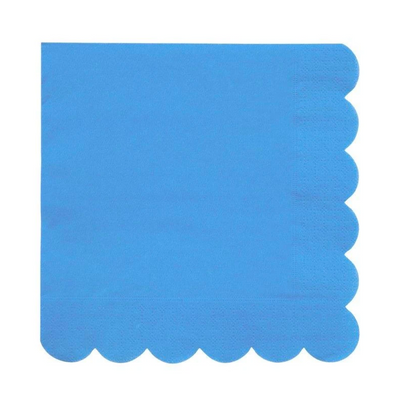 Bright Blue Large Napkins - Ralph and Luna Party Shop