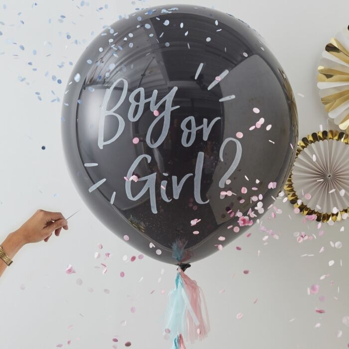 BOY OR GIRL - GENDER REVEAL BALLOON - Ralph and Luna Party Shop
