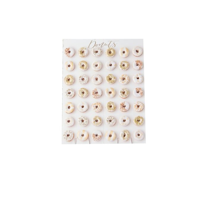 Gold Foil Large Donut Wall - Ralph and Luna Party Shop