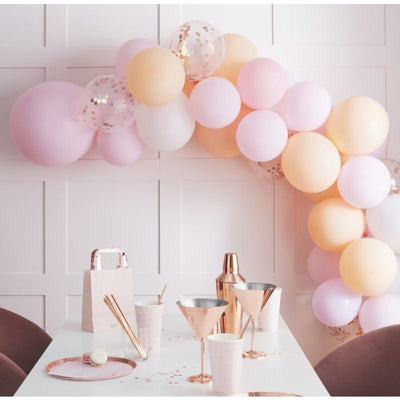Peach & Pink Balloon Arch - Ralph and Luna Party Shop