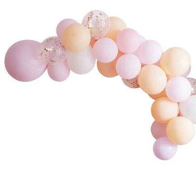 Peach & Pink Balloon Arch - Ralph and Luna Party Shop