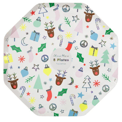 Festive Fun Dinner Plates - Ralph and Luna Party Shop