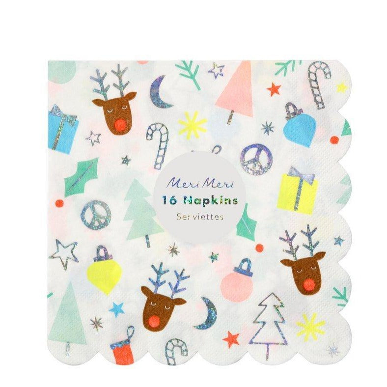 Festive Fun Large Napkins - Ralph and Luna Party Shop