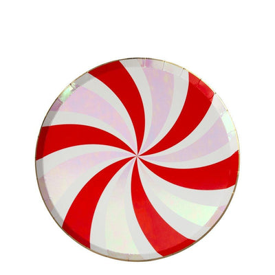 Peppermint Swirl Side Plates - Ralph and Luna Party Shop