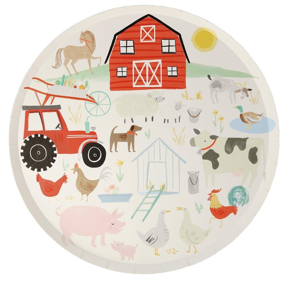 On the Farm Dinner Plates - Ralph and Luna Party Shop