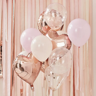 Blush And Rose Gold Balloon Kit - Ralph and Luna Party Shop