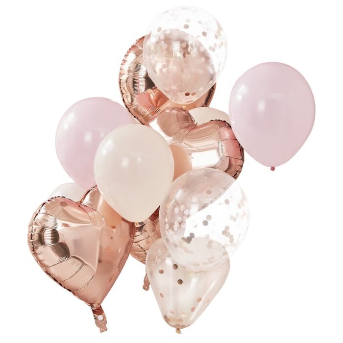 Blush And Rose Gold Balloon Kit - Ralph and Luna Party Shop
