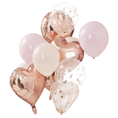 Blush And Rose Gold Balloon Kit - Ralph and Luna Party Shop