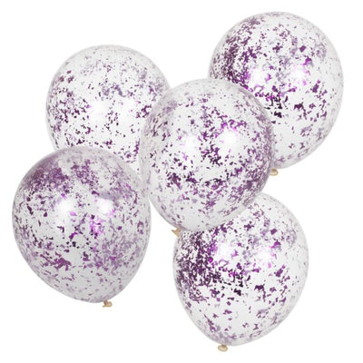 Pink Confetti Balloons - Ralph and Luna Party Shop
