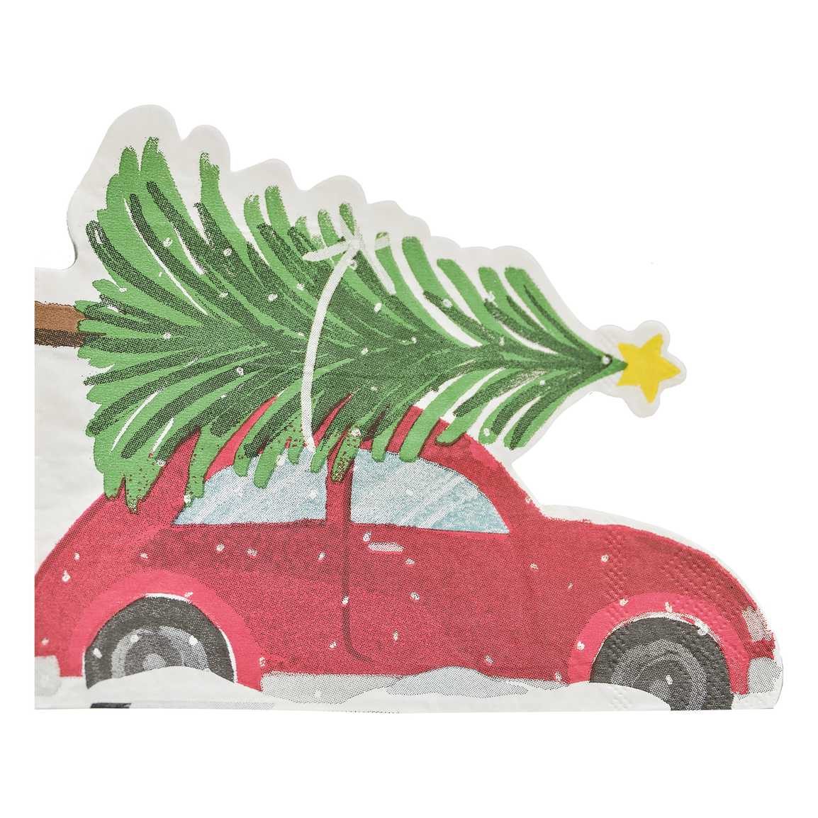 Festive Car Christmas Paper Napkins
