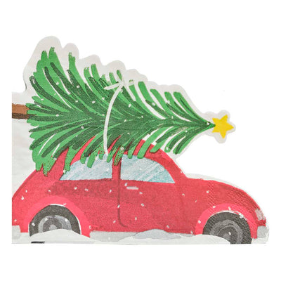 Festive Car Christmas Paper Napkins