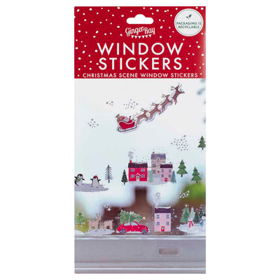 Christmas Village Window Stickers