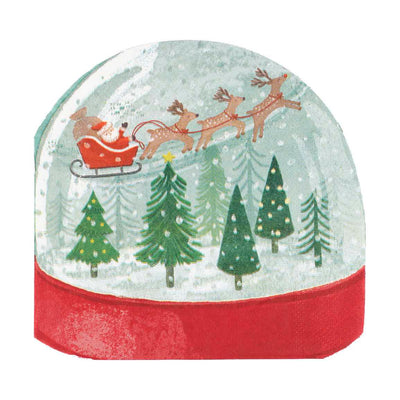 Snowglobe Shaped Christmas Paper Napkins