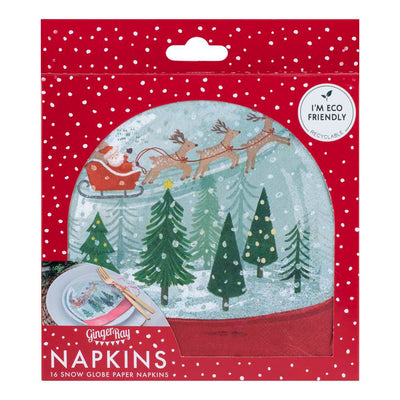 Snowglobe Shaped Christmas Paper Napkins