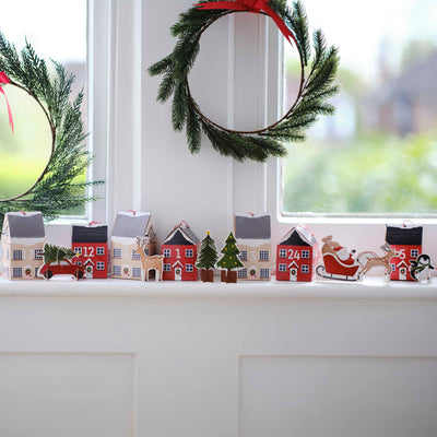 Christmas Village Scene Advent Calendar Boxes