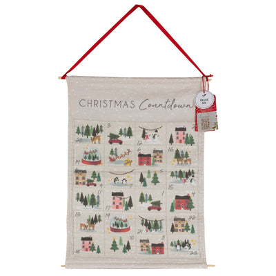 Christmas Illustration Fabric Christmas Advent Calendar