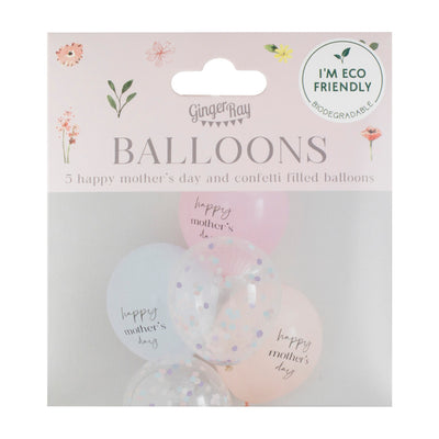 Pastel & Confetti Happy Mother's Day Balloons
