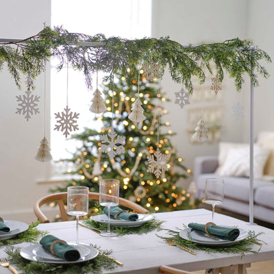 Snowflake & Tree Hanging Decorations