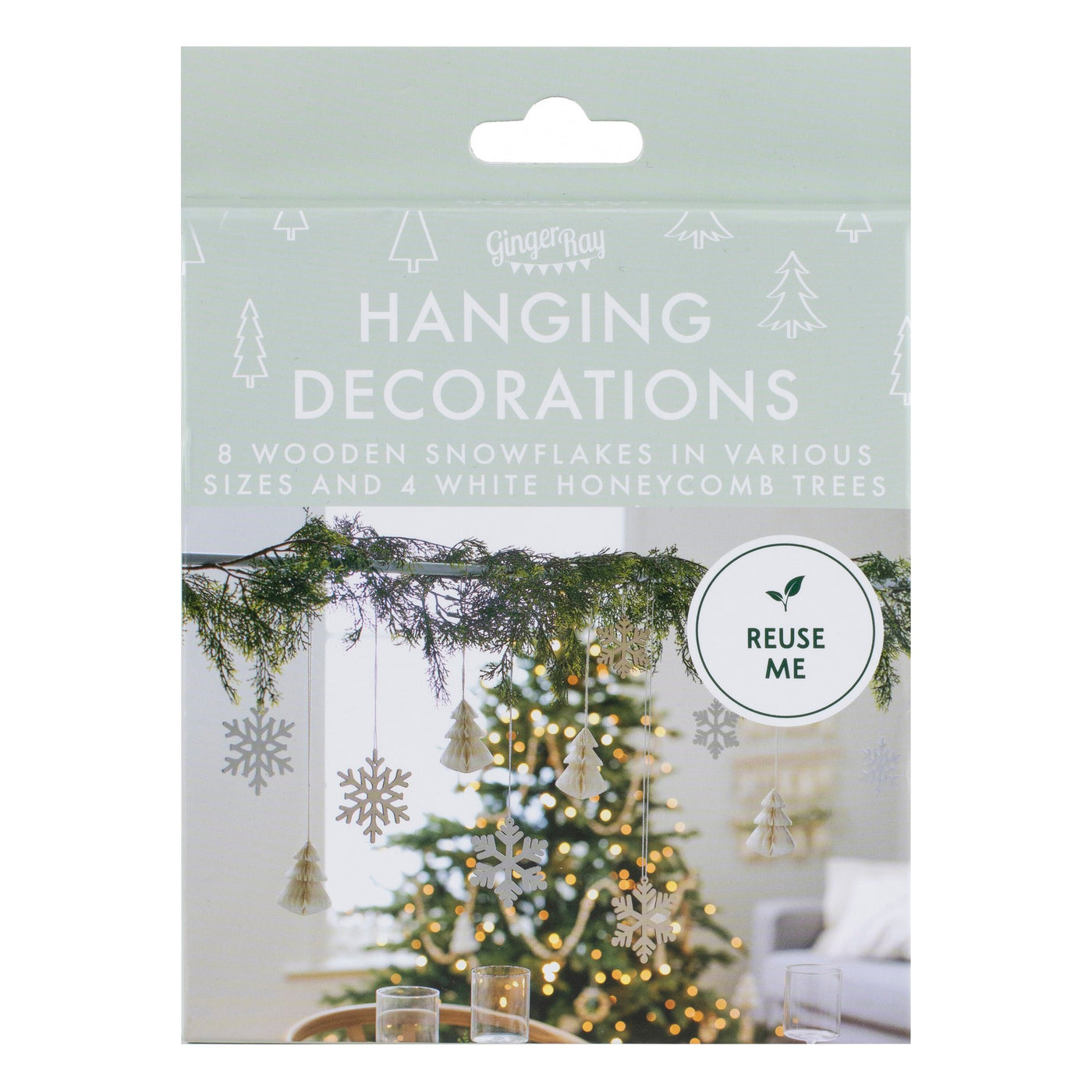 Snowflake & Tree Hanging Decorations
