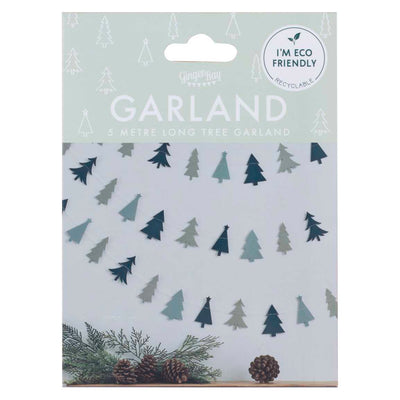 Green Christmas Tree Garland