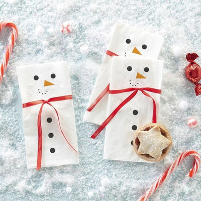 Christmas Snowman Napkins - Ralph and Luna Party Shop