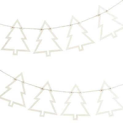 Wooden Christmas Tree Bunting - Ralph and Luna Party Shop