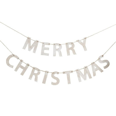 Rustic Wooden Merry Christmas Bunting - Ralph and Luna Party Shop