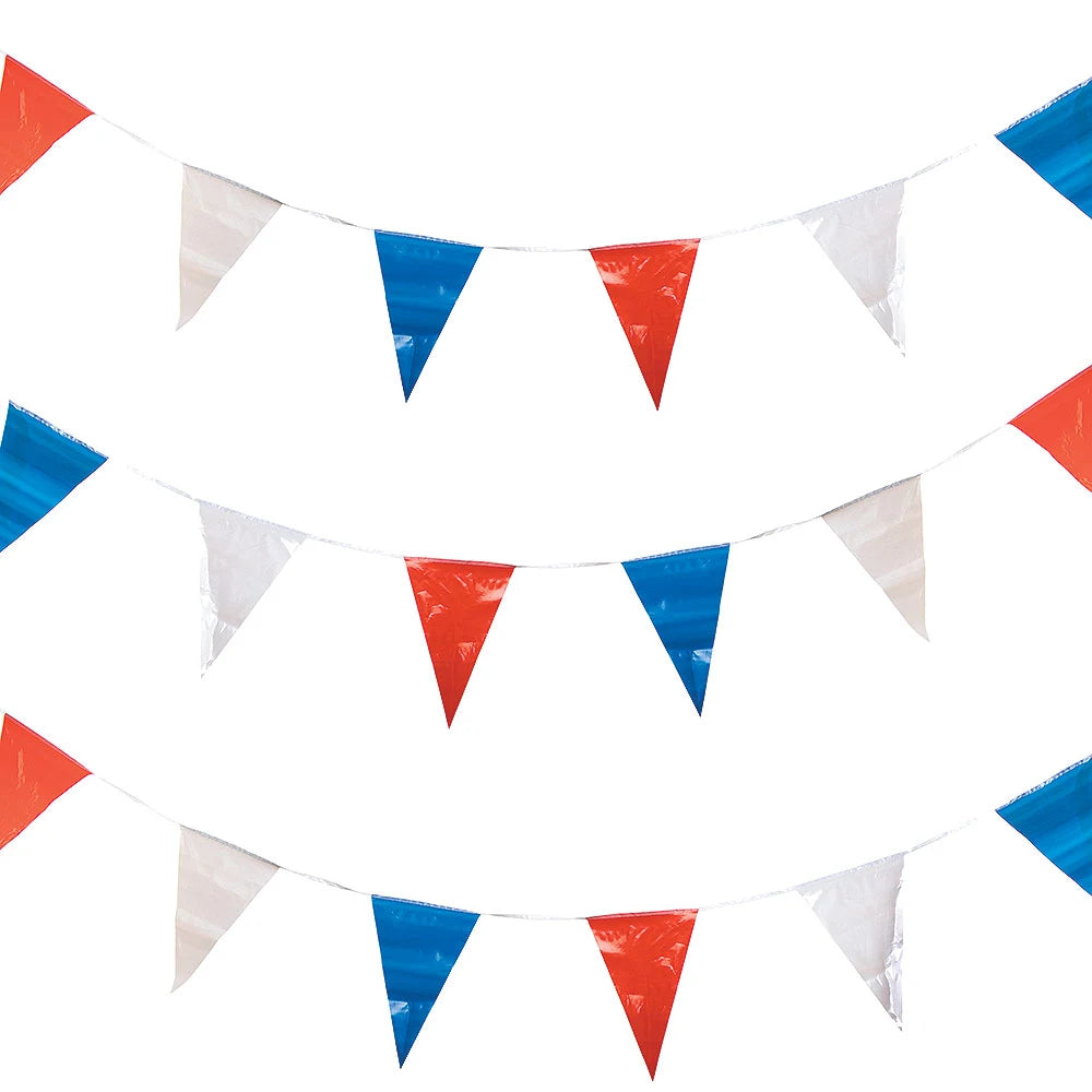 King's Coronationg Red, White & Blue Bunting 10m