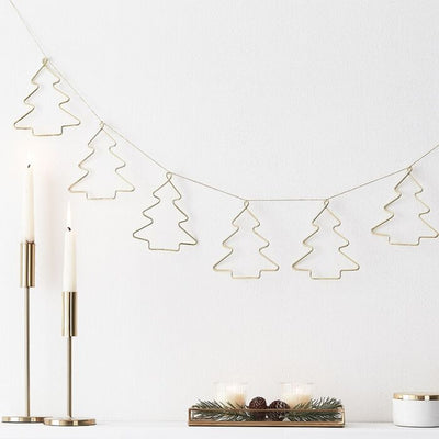 Christmas Tree Gold Wire Garland - Ralph and Luna Party Shop