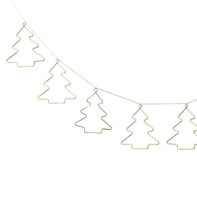 Christmas Tree Gold Wire Garland - Ralph and Luna Party Shop