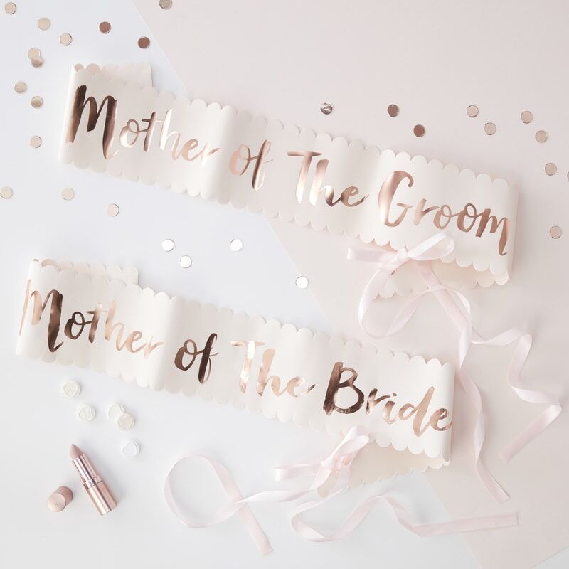 Mother Of The Bride & Groom Sashes - 2 Pack