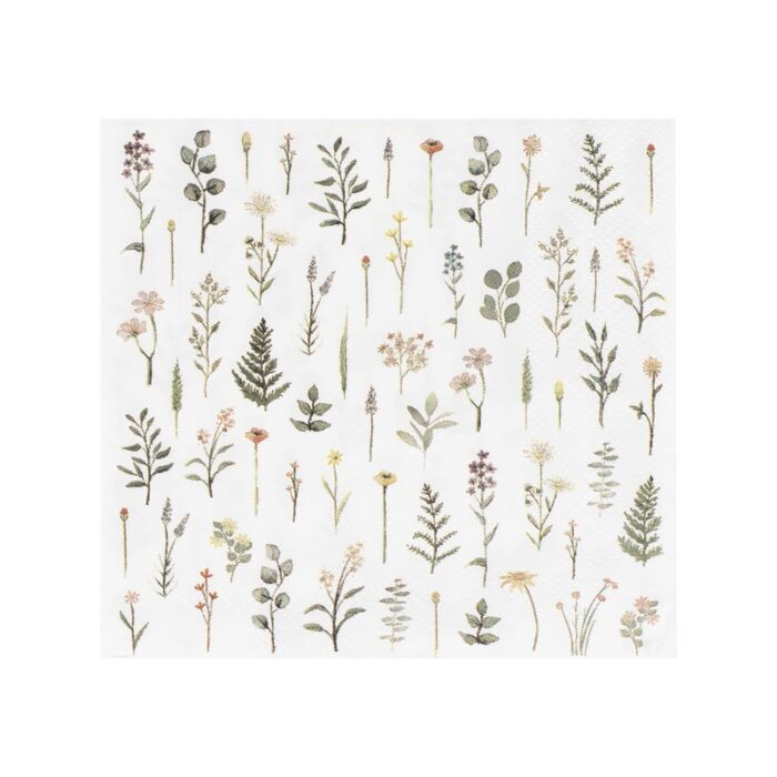 Let's Partea Floral Cocktail Napkins - Ralph and Luna Party Shop