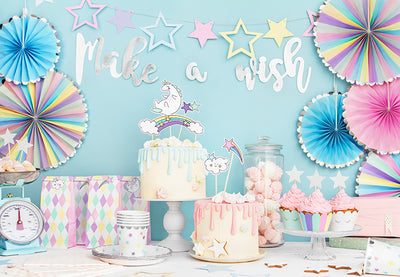 Make A Wish Silver Banner - Ralph and Luna Party Shop