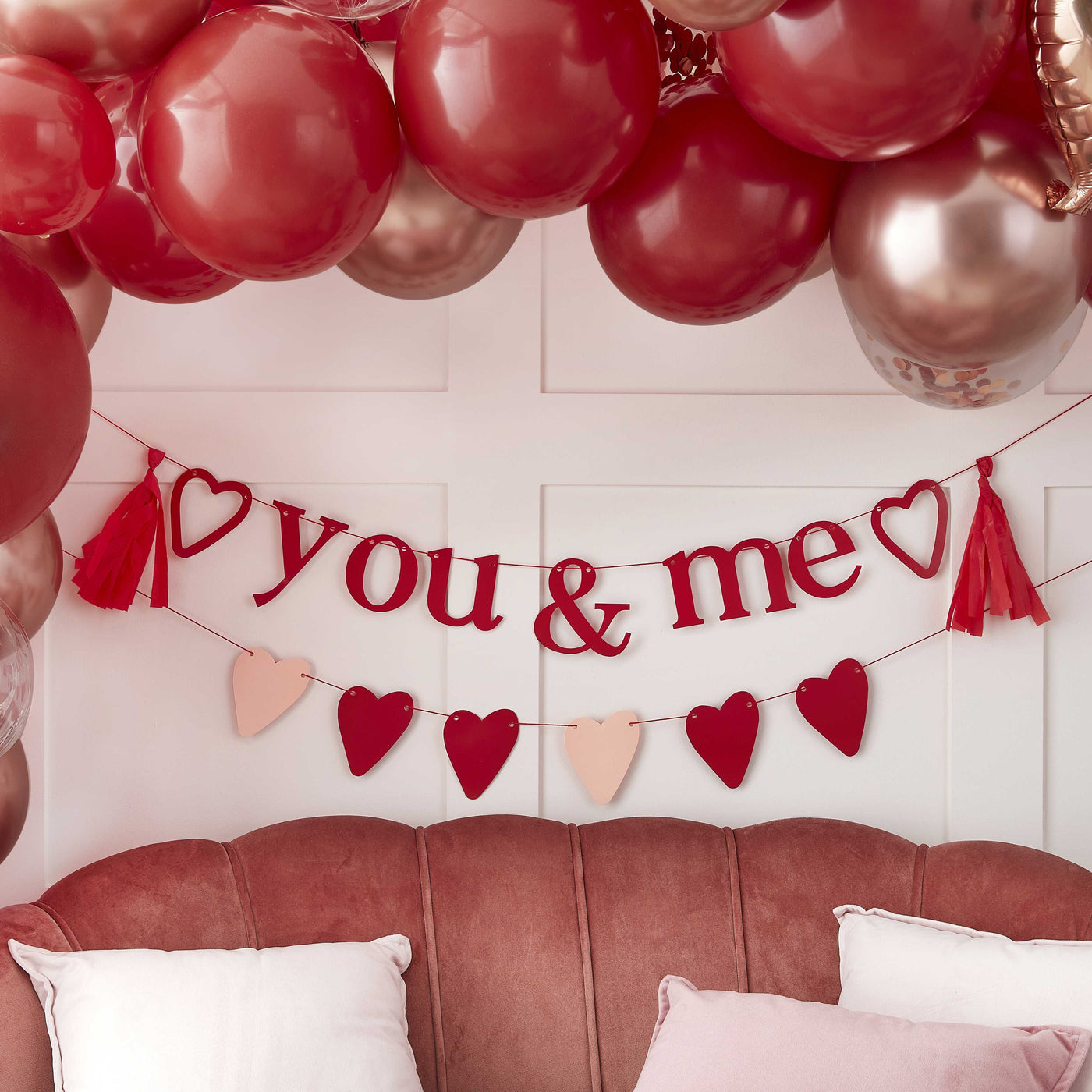 You + Me Valentine's Bunting